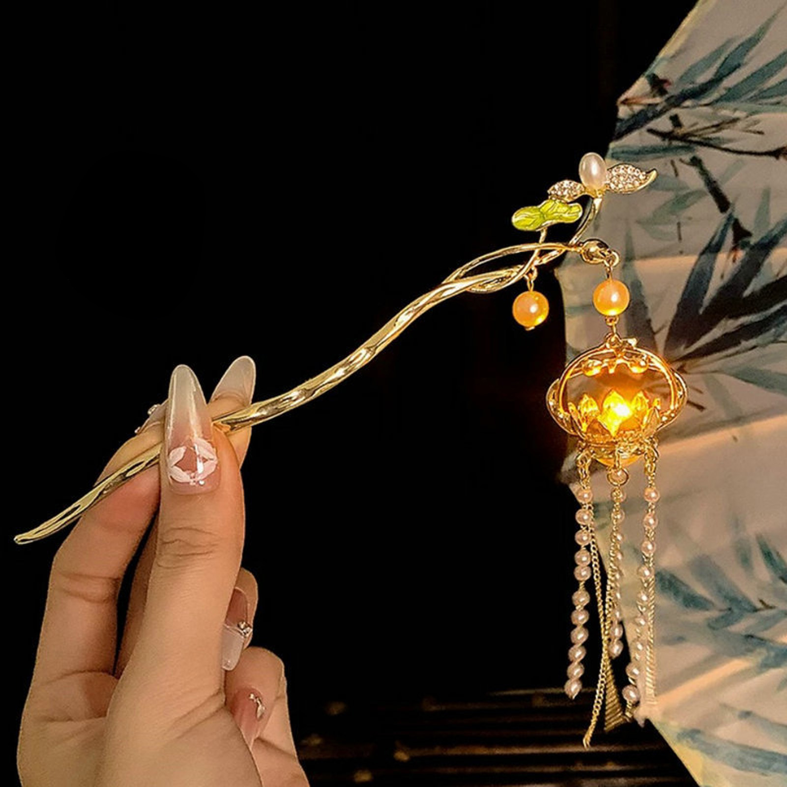 Luminous Flower Hairpin Exquis - Hanbok Hair Pin review and price