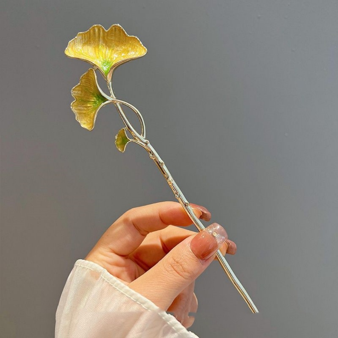New Chinese-Style Ginkgo Leaf  - Hanbok Hair Pin review and price