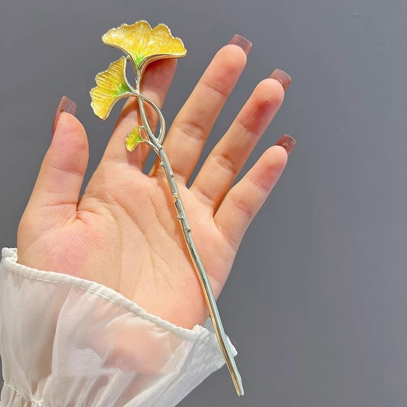 New Chinese-Style Ginkgo Leaf  - Hanbok Hair Pin review and price