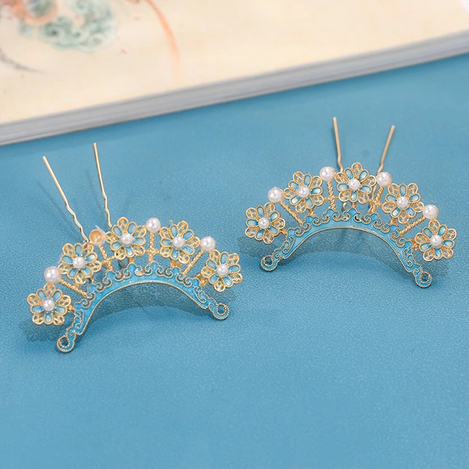 Traditional Enamel Hairpins wi - Hanbok Hair Pin review and price