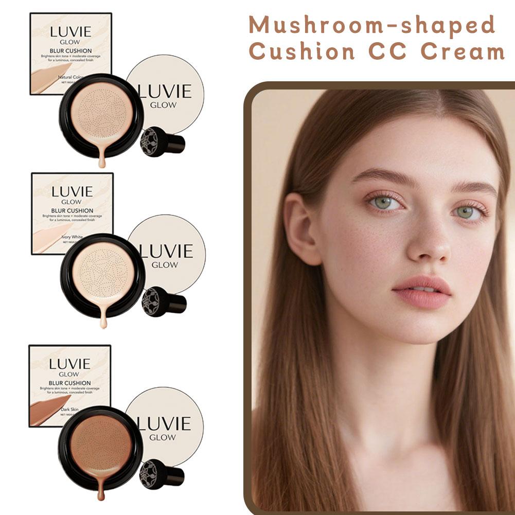 LUVIE GLOW Korean Mushroom Puf - Bb Cushion Korean review and price