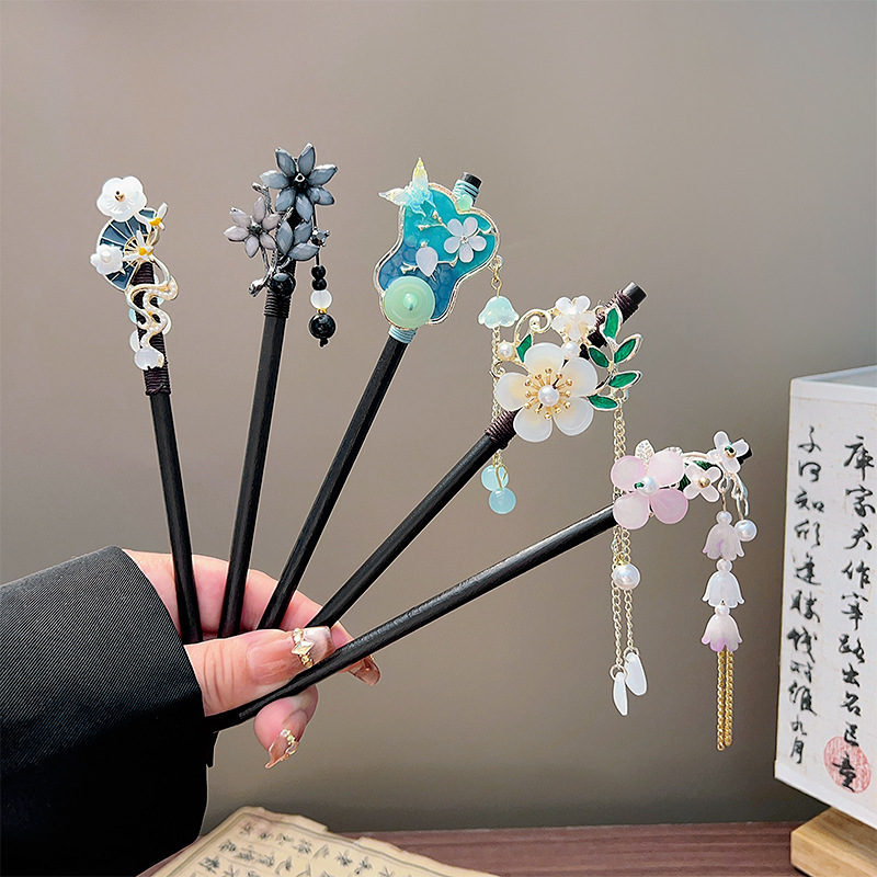 Classic Tassel Hair Stick Blac - Hanbok Hair Pin review and price